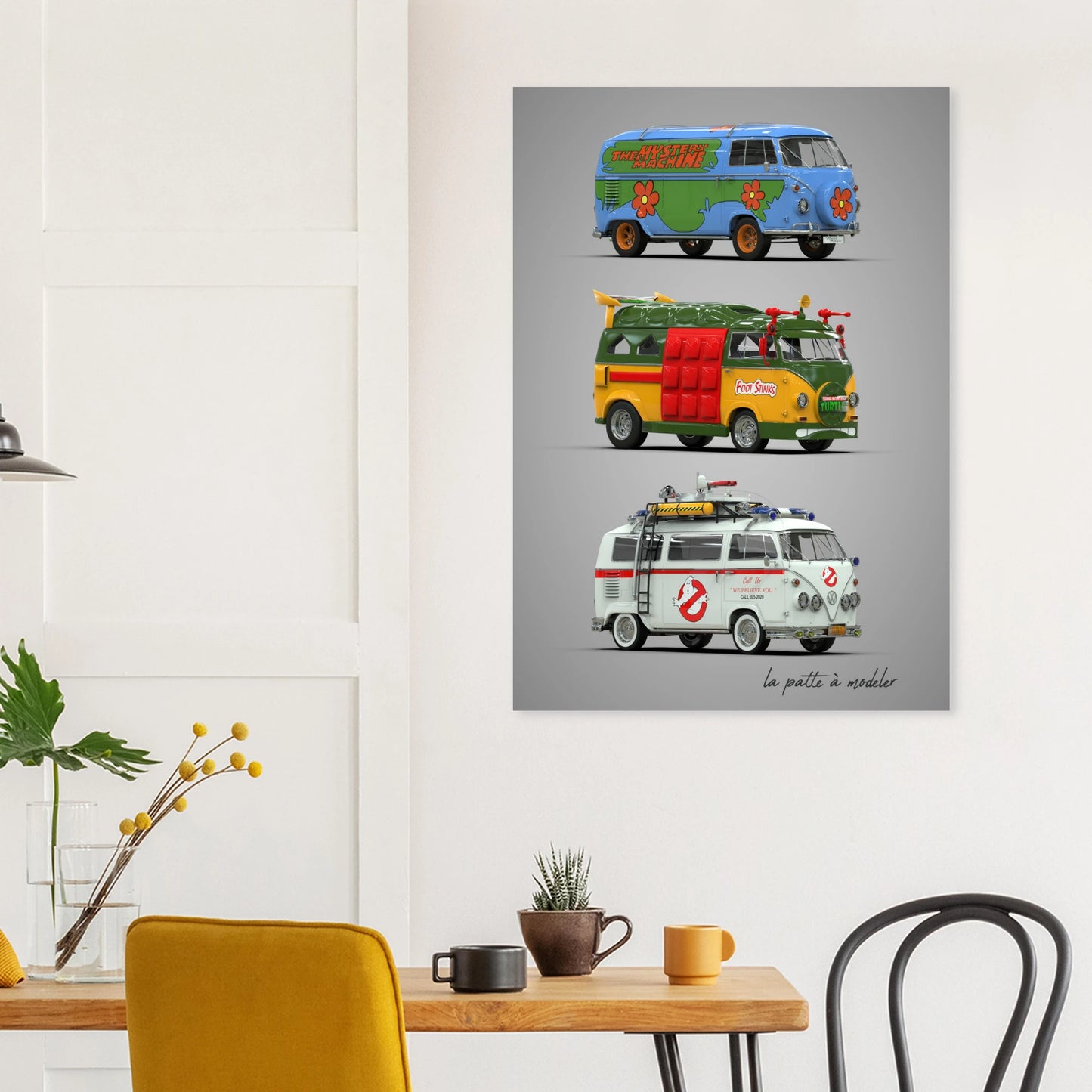 Custom German Car Aluminum Print - Vintage Automotive Art