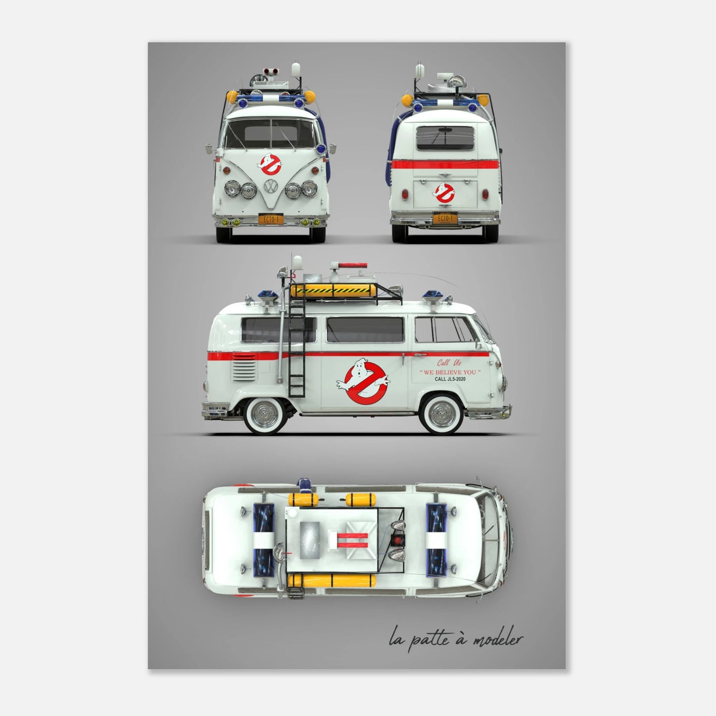 Custom Classic Car Aluminum Print - Vintage German Art