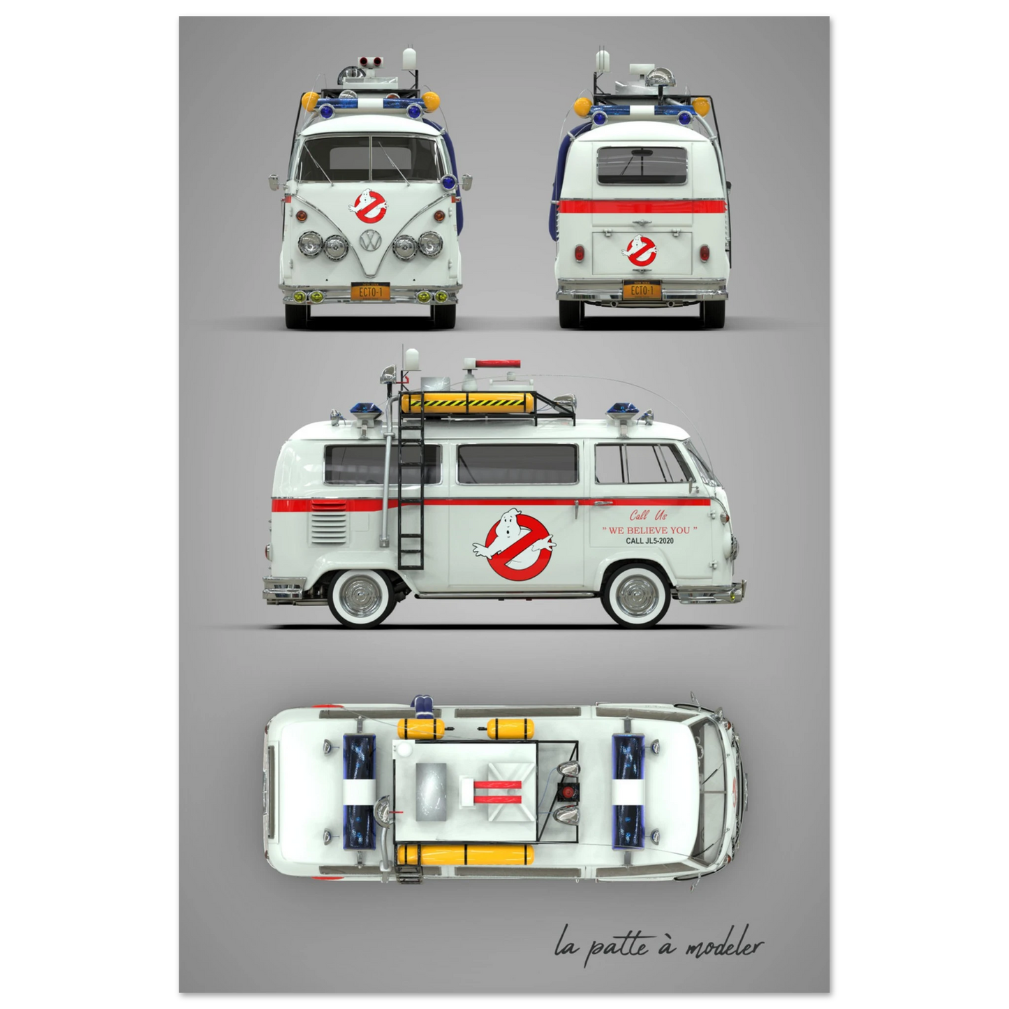 Custom Classic Car Aluminum Print - Vintage German Art