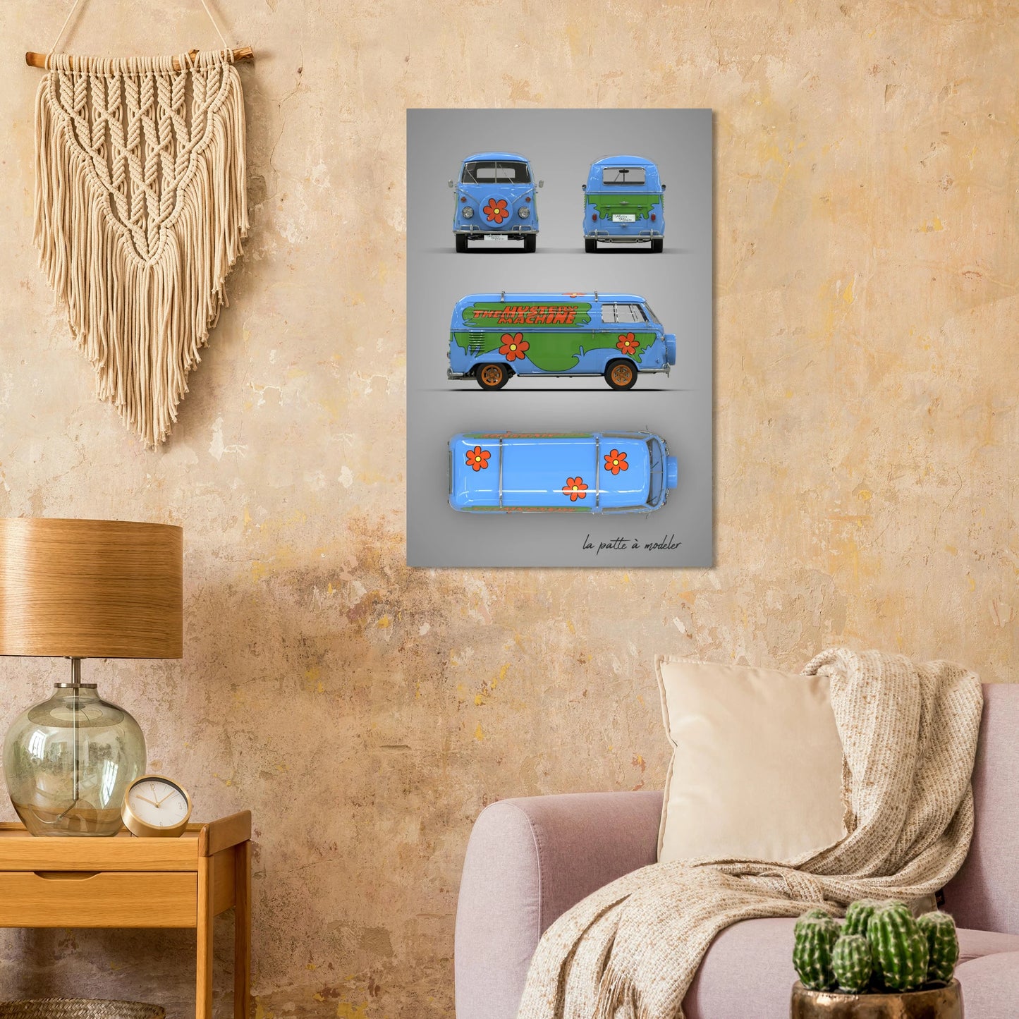 German Custom Car Aluminum Print - Vintage Personalization Art