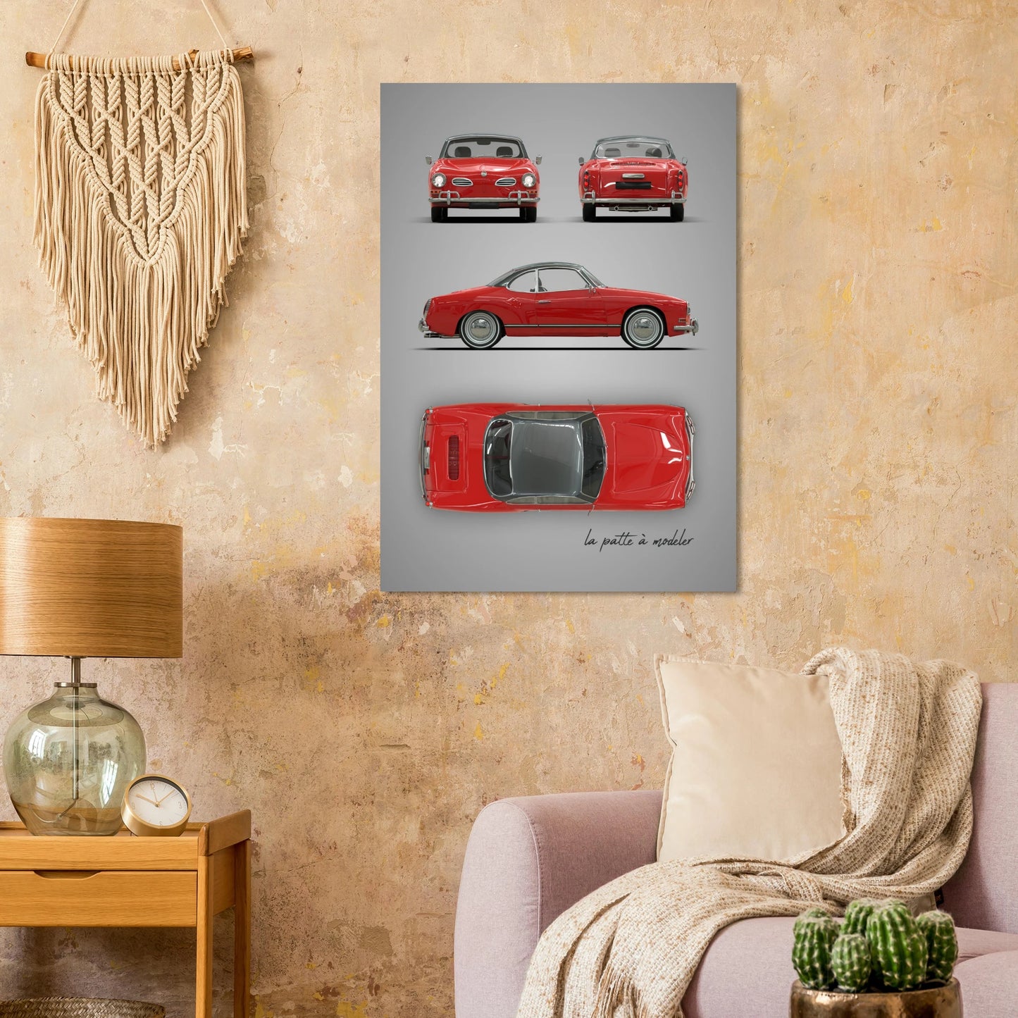 German Sports Car Aluminum Print - Classic Performance Art