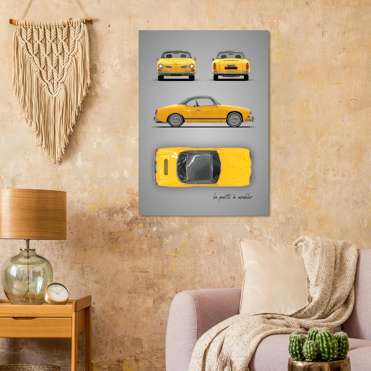 German Sports Car Aluminum Print - Classic Performance Art