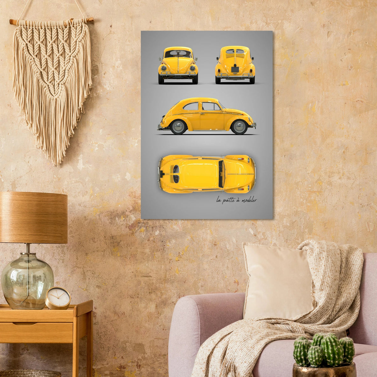 German Classic Car Aluminum Print - Custom Vintage Art