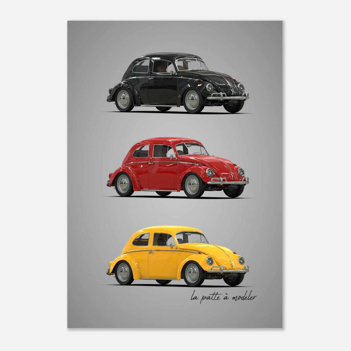 German Classic Car Aluminum Print - Vintage Heritage Art