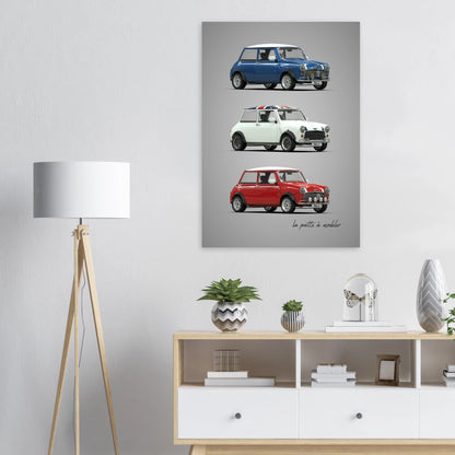British Classic Car Aluminum Print - Compact Icon Art