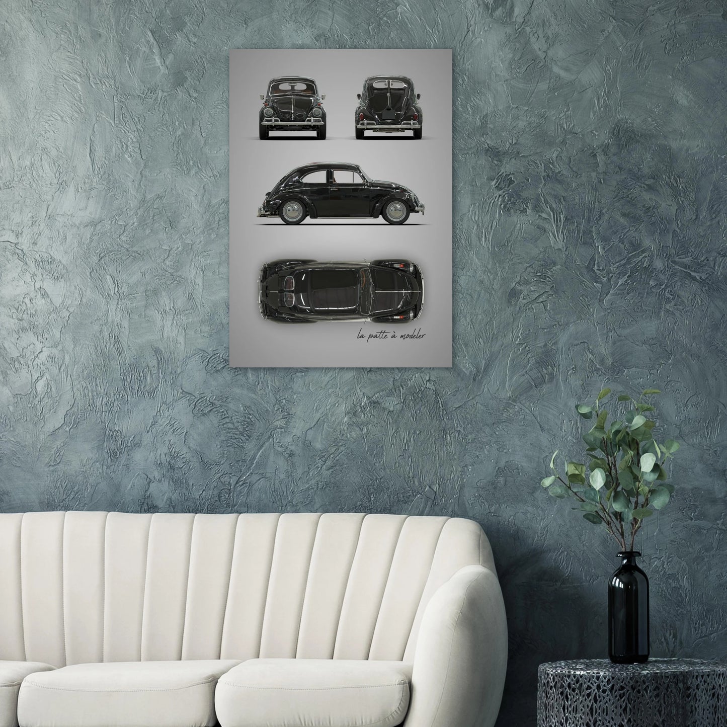 German Classic Car Aluminum Print - Custom Heritage Art
