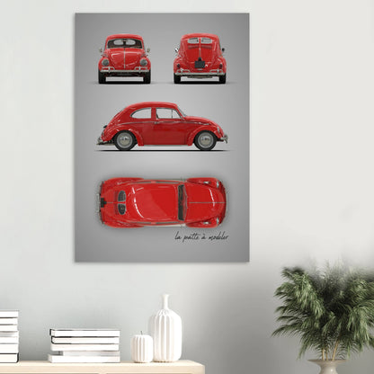 German Classic Car Aluminum Print - Custom Icon Art