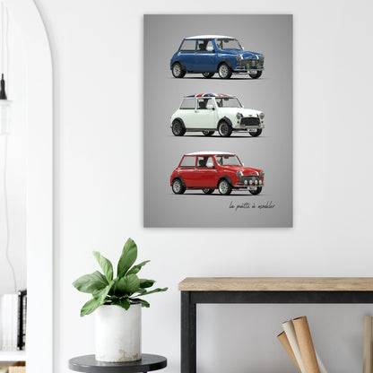British Classic Car Aluminum Print - Compact Icon Art