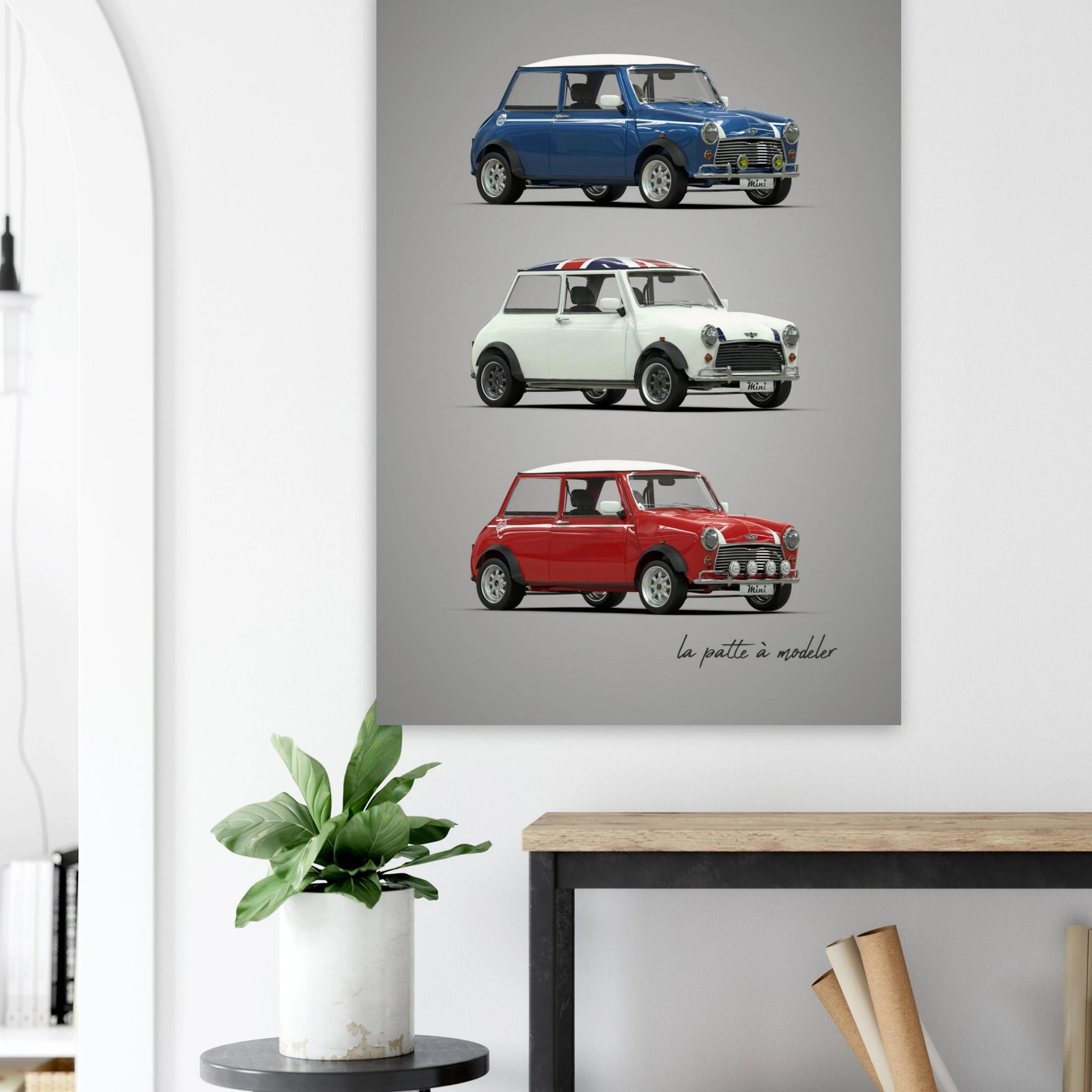 British Classic Car Poster - Compact Icon Art Print