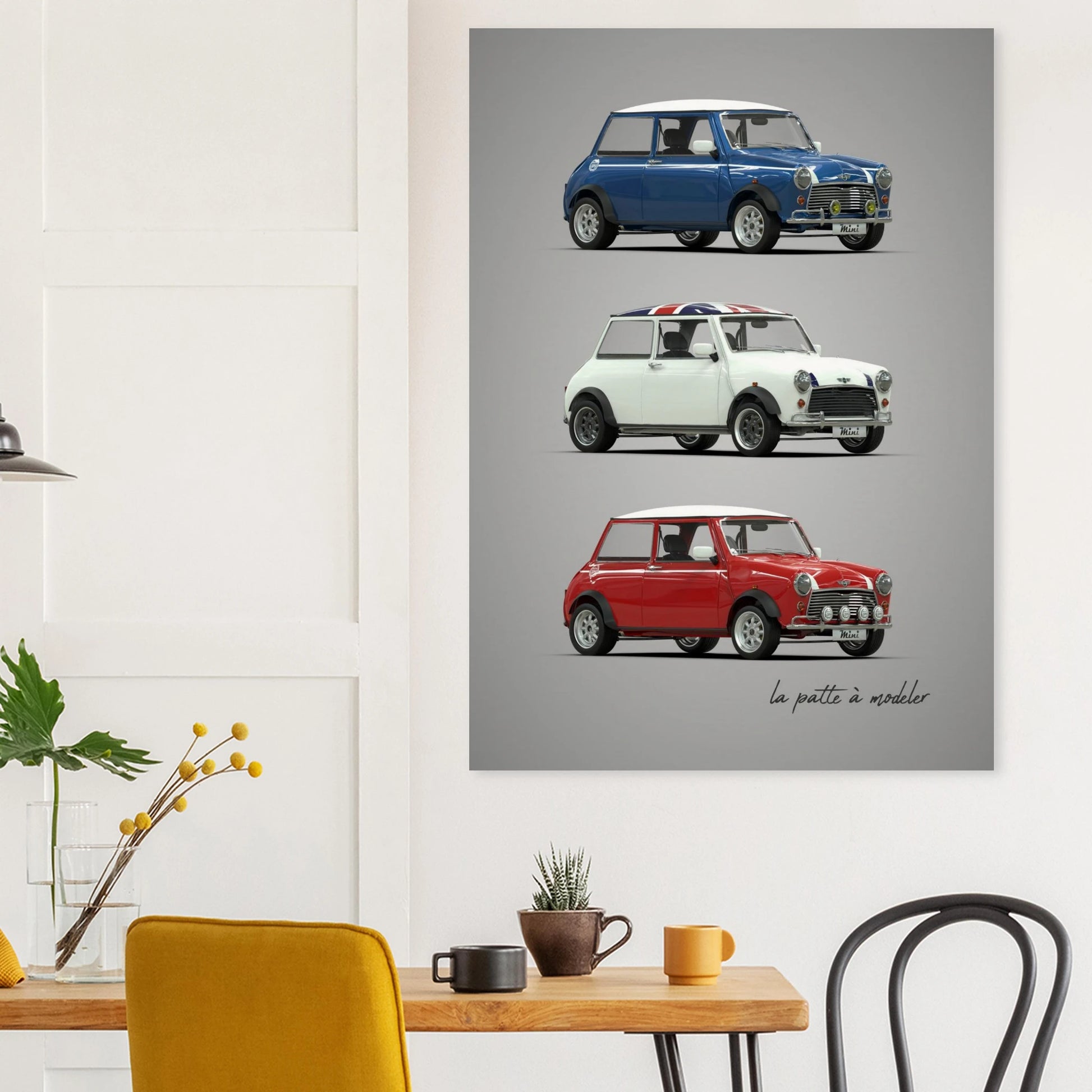 British Classic Car Poster - Compact Icon Art Print