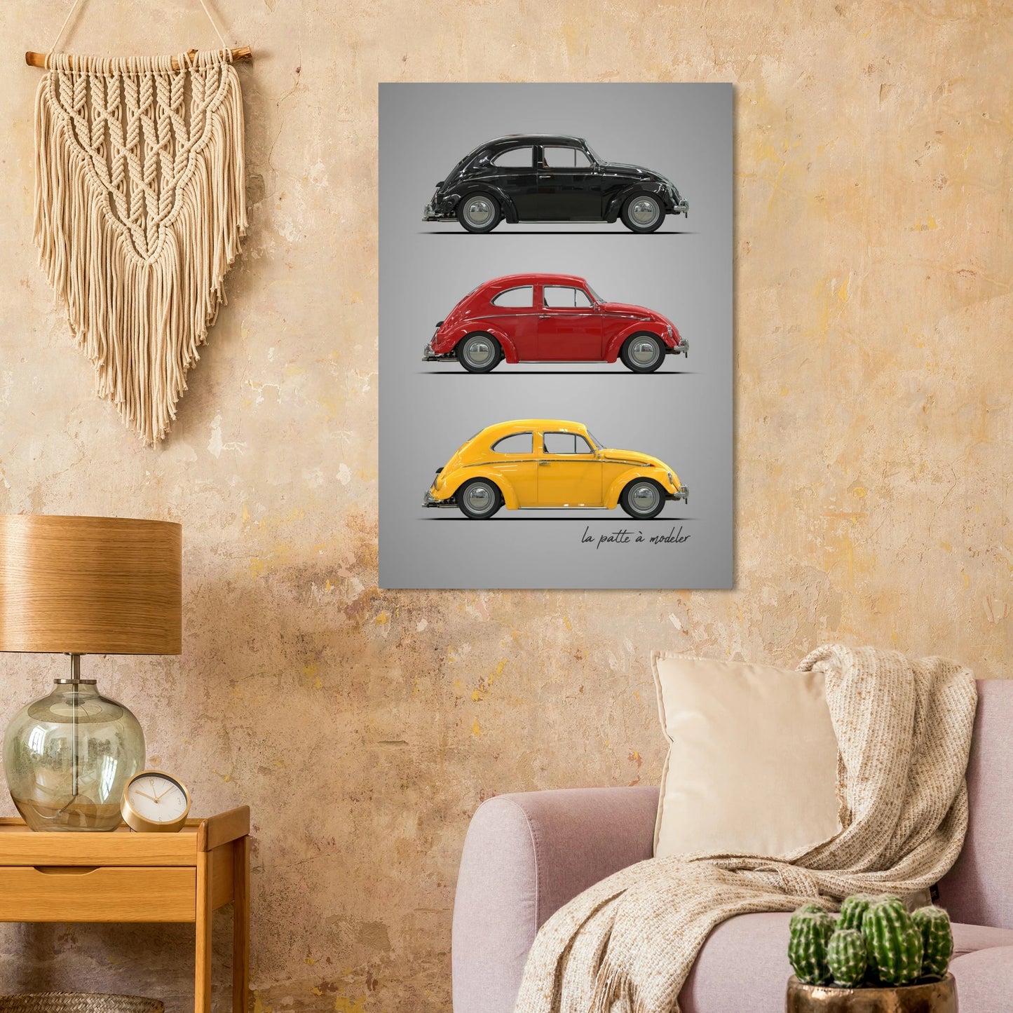 German Classic Car Aluminum Print - Vintage Design Art