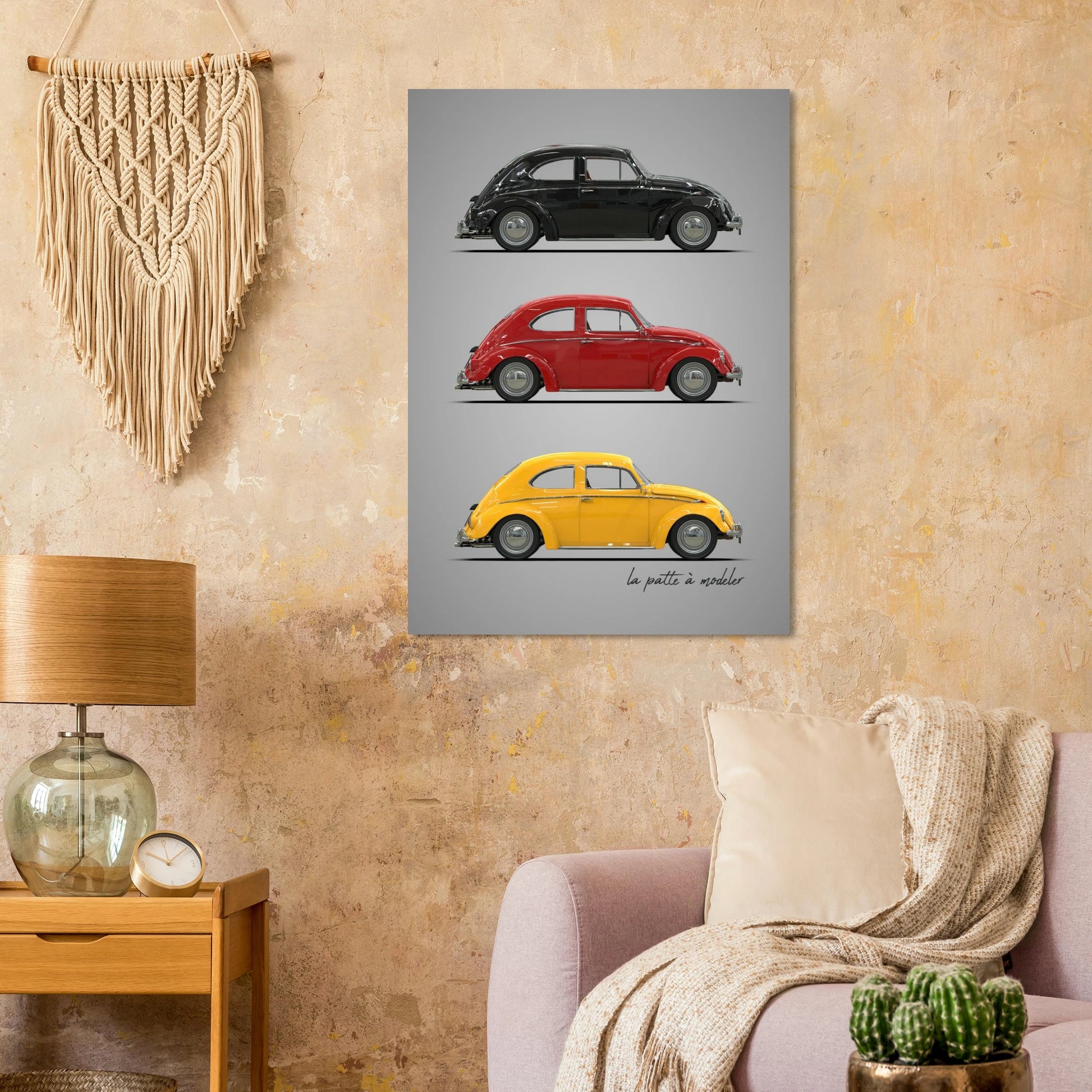 German Classic Car Aluminum Print - Vintage Design Art