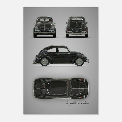 German Classic Car Aluminum Print - Custom Heritage Art