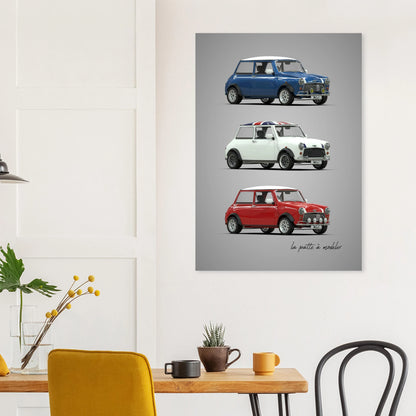 British Classic Car Aluminum Print - Compact Icon Art