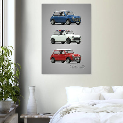 British Classic Car Aluminum Print - Compact Icon Art