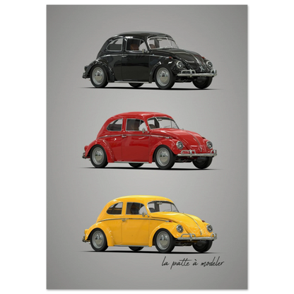 German Classic Car Poster - Vintage Automotive Art Print