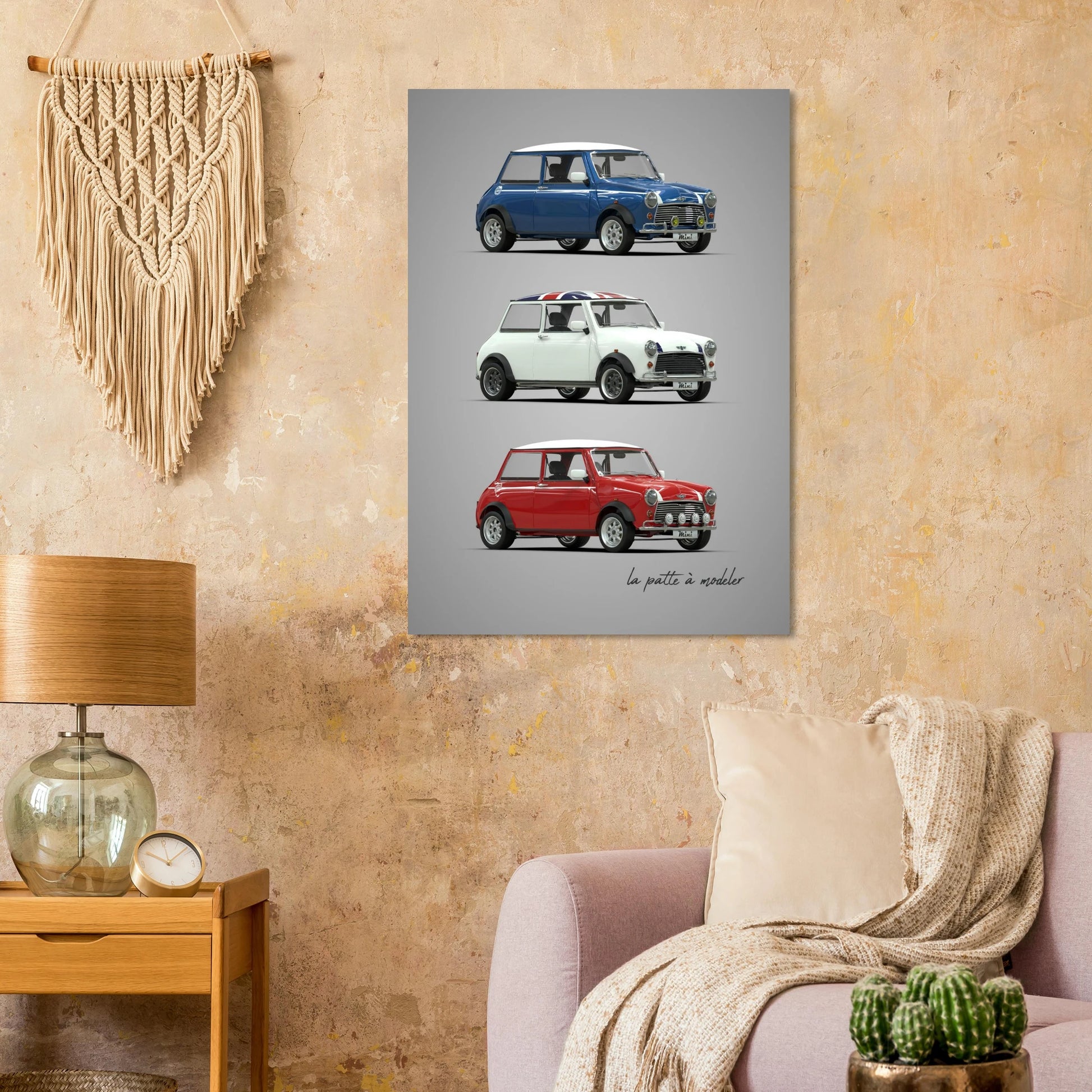 British Classic Car Aluminum Print - Compact Icon Art