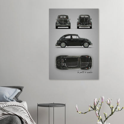 German Classic Car Aluminum Print - Custom Heritage Art