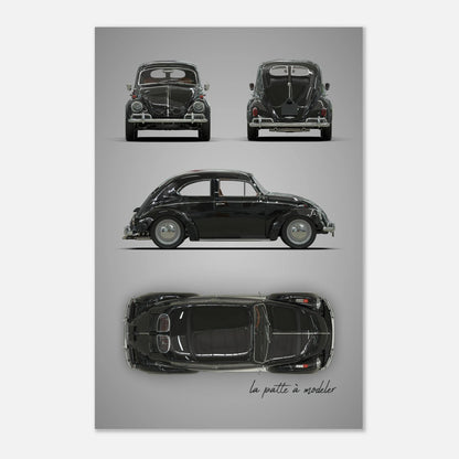 German Classic Car Aluminum Print - Custom Heritage Art
