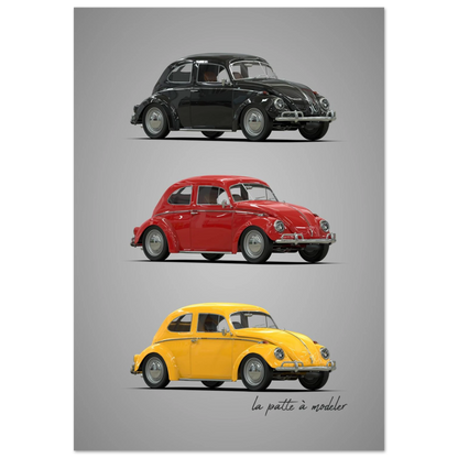 German Classic Car Aluminum Print - Vintage Heritage Art