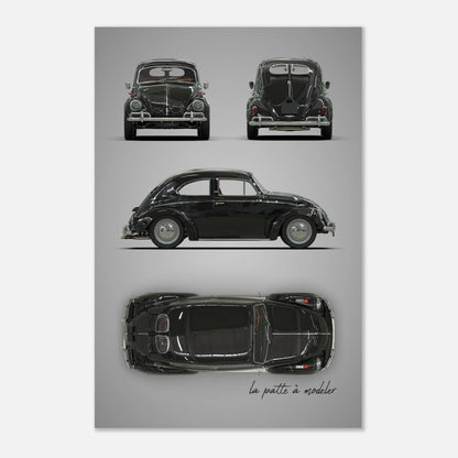 German Classic Car Aluminum Print - Custom Heritage Art