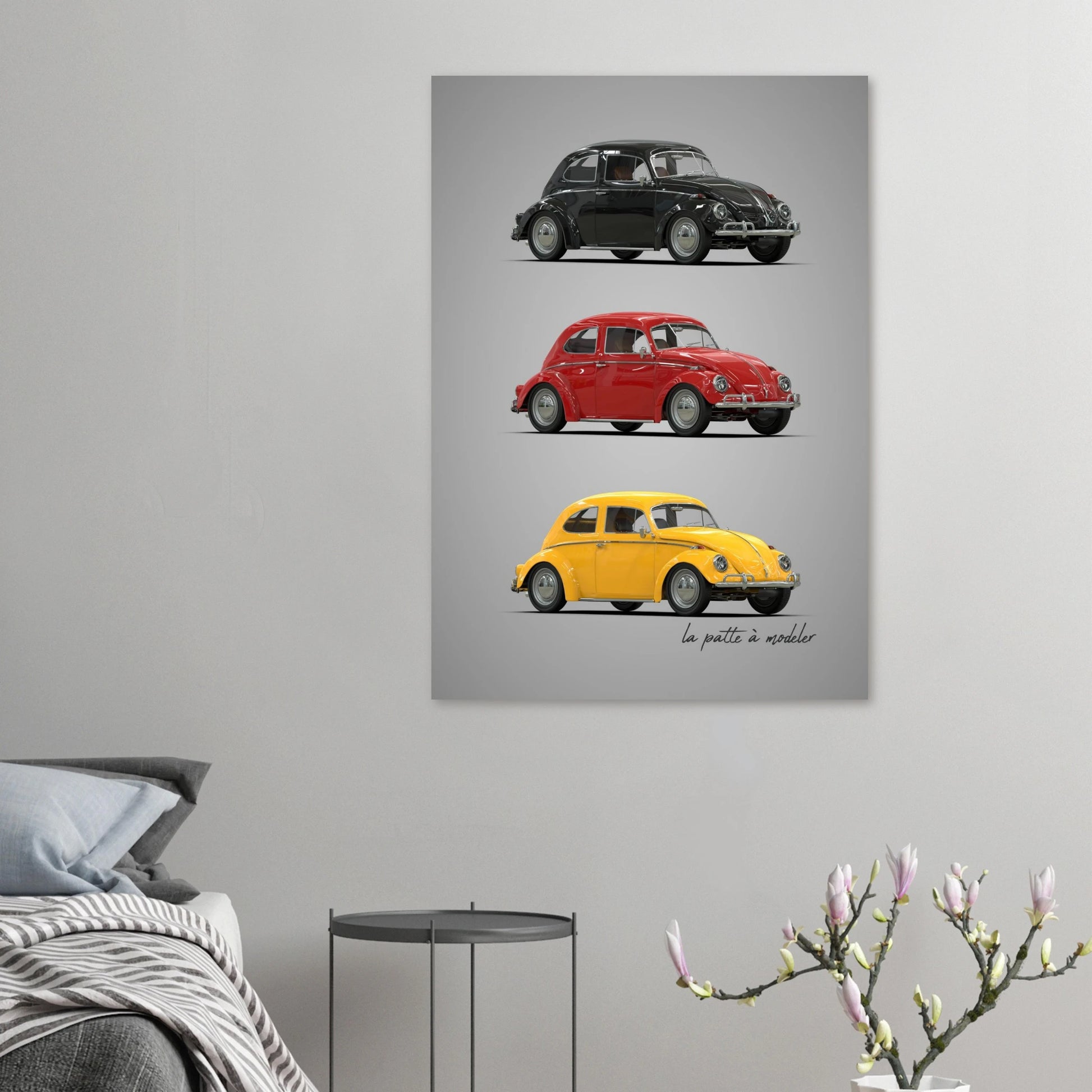German Classic Car Aluminum Print - Vintage Heritage Art