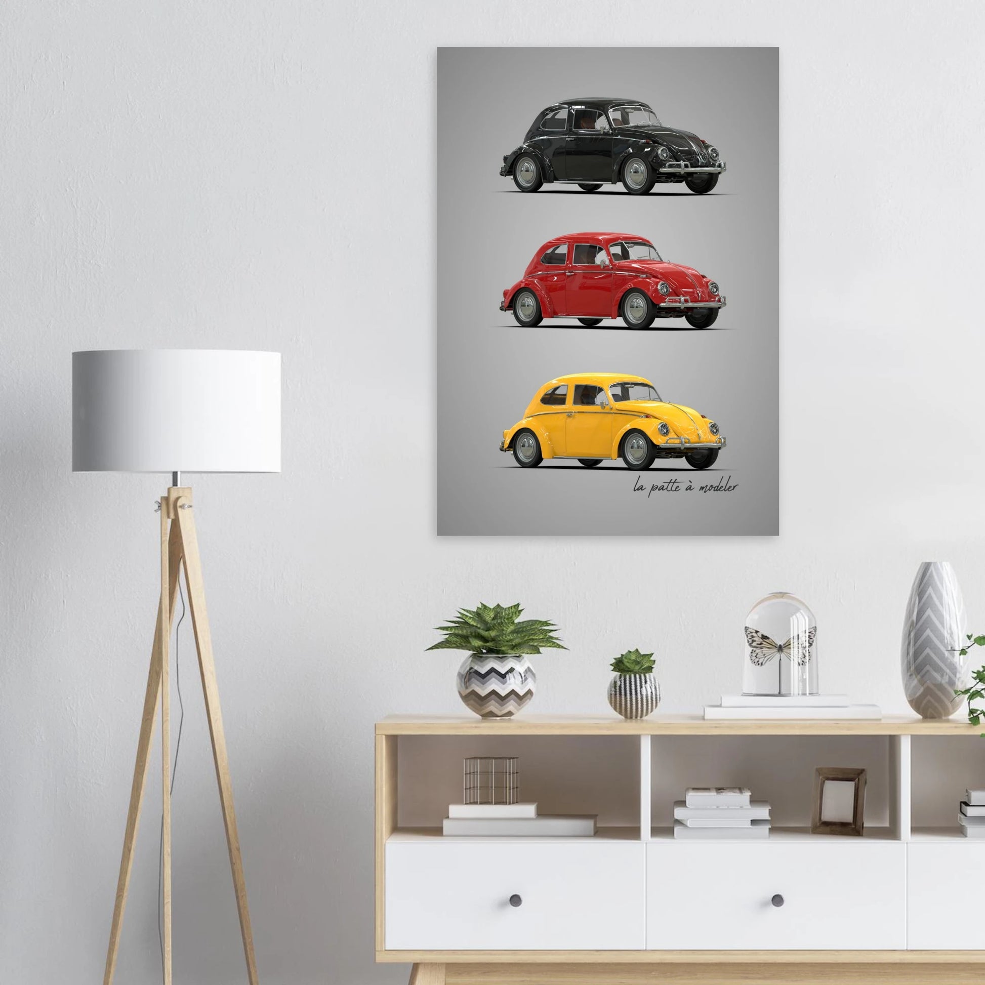 German Classic Car Aluminum Print - Vintage Heritage Art