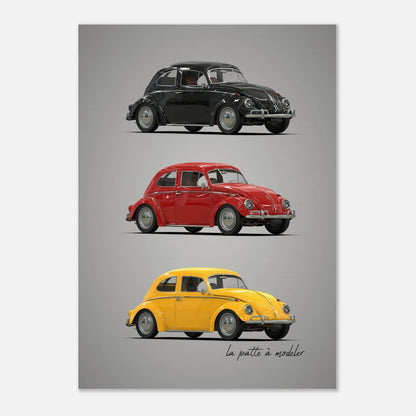 German Classic Car Poster - Vintage Automotive Art Print