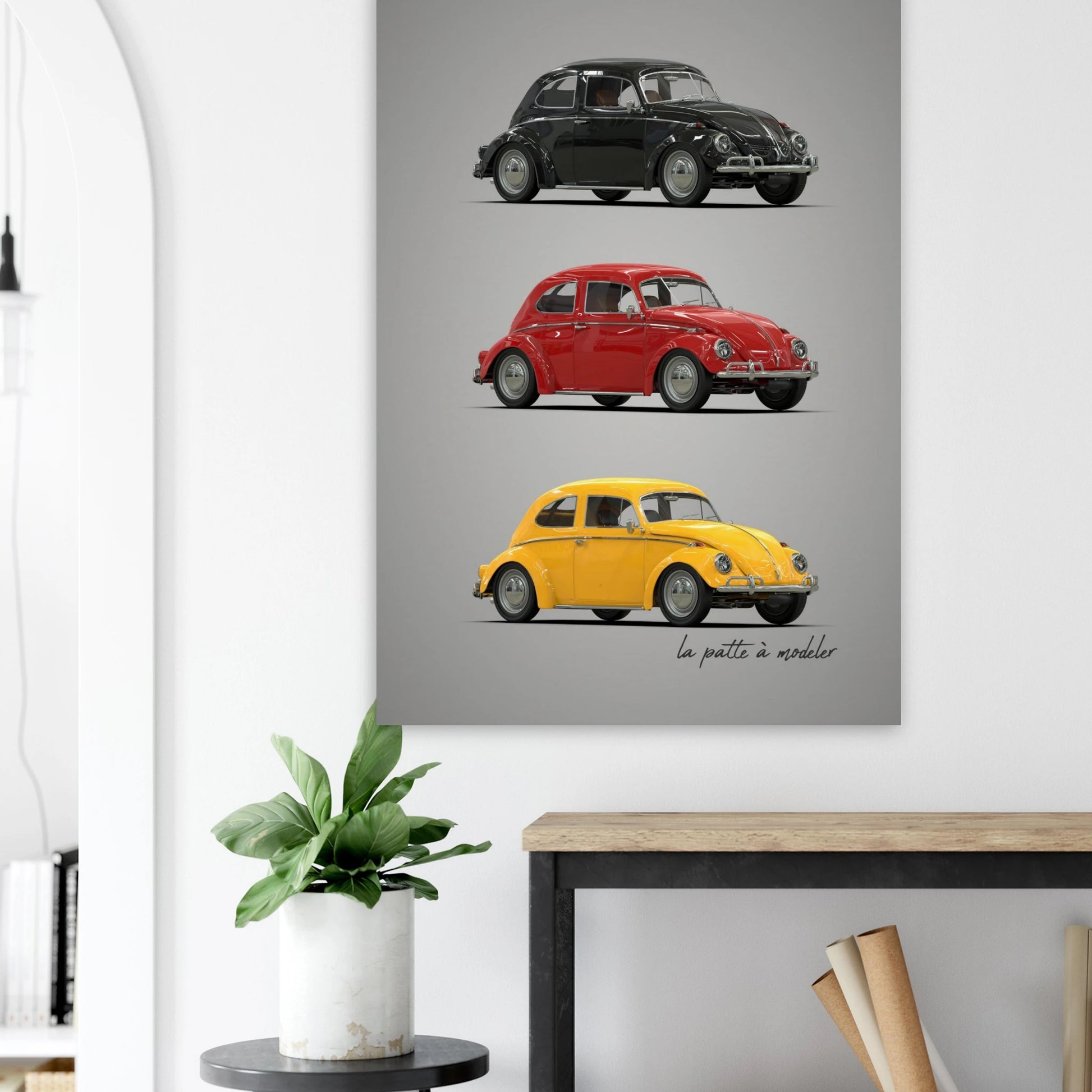German Classic Car Poster - Vintage Automotive Art Print