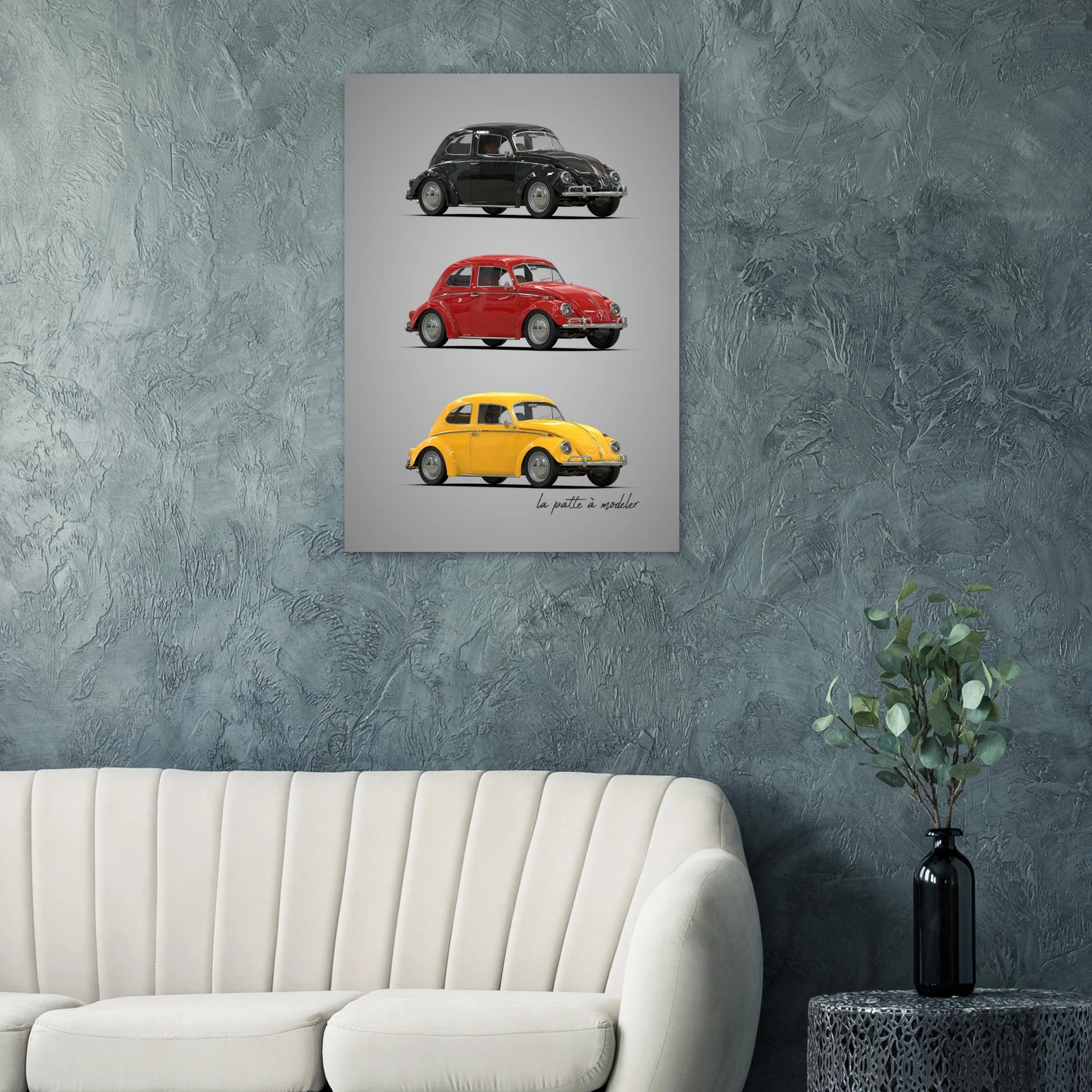 German Classic Car Aluminum Print - Vintage Heritage Art