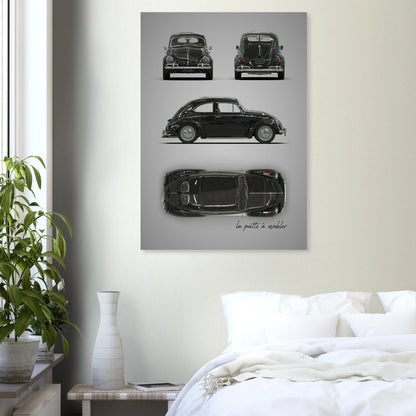 German Classic Car Aluminum Print - Custom Heritage Art