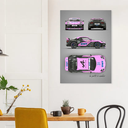 art, poster, aluminium print, wall art, automotive, gift, blueprint, car enthusiast, vintage car, classic car, motorcycle, race car, rally car, home decor
