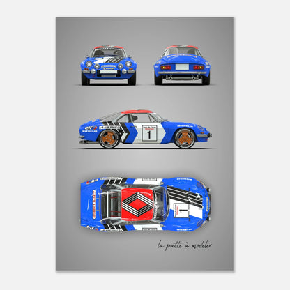 art, poster, aluminium print, wall art, automotive, gift, blueprint, car enthusiast, vintage car, classic car, motorcycle, race car, rally car, home decor