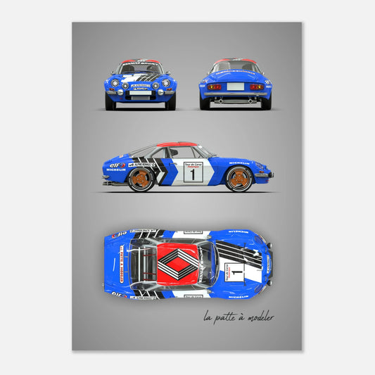 art, poster, aluminium print, wall art, automotive, gift, blueprint, car enthusiast, vintage car, classic car, motorcycle, race car, rally car, home decor