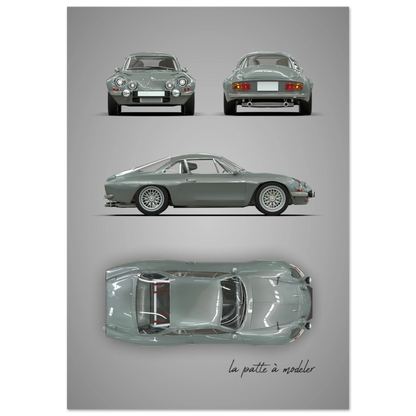 art, poster, aluminium print, wall art, automotive, gift, blueprint, car enthusiast, vintage car, classic car, motorcycle, race car, rally car, home decor