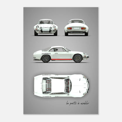 art, poster, aluminium print, wall art, automotive, gift, blueprint, car enthusiast, vintage car, classic car, motorcycle, race car, rally car, home decor