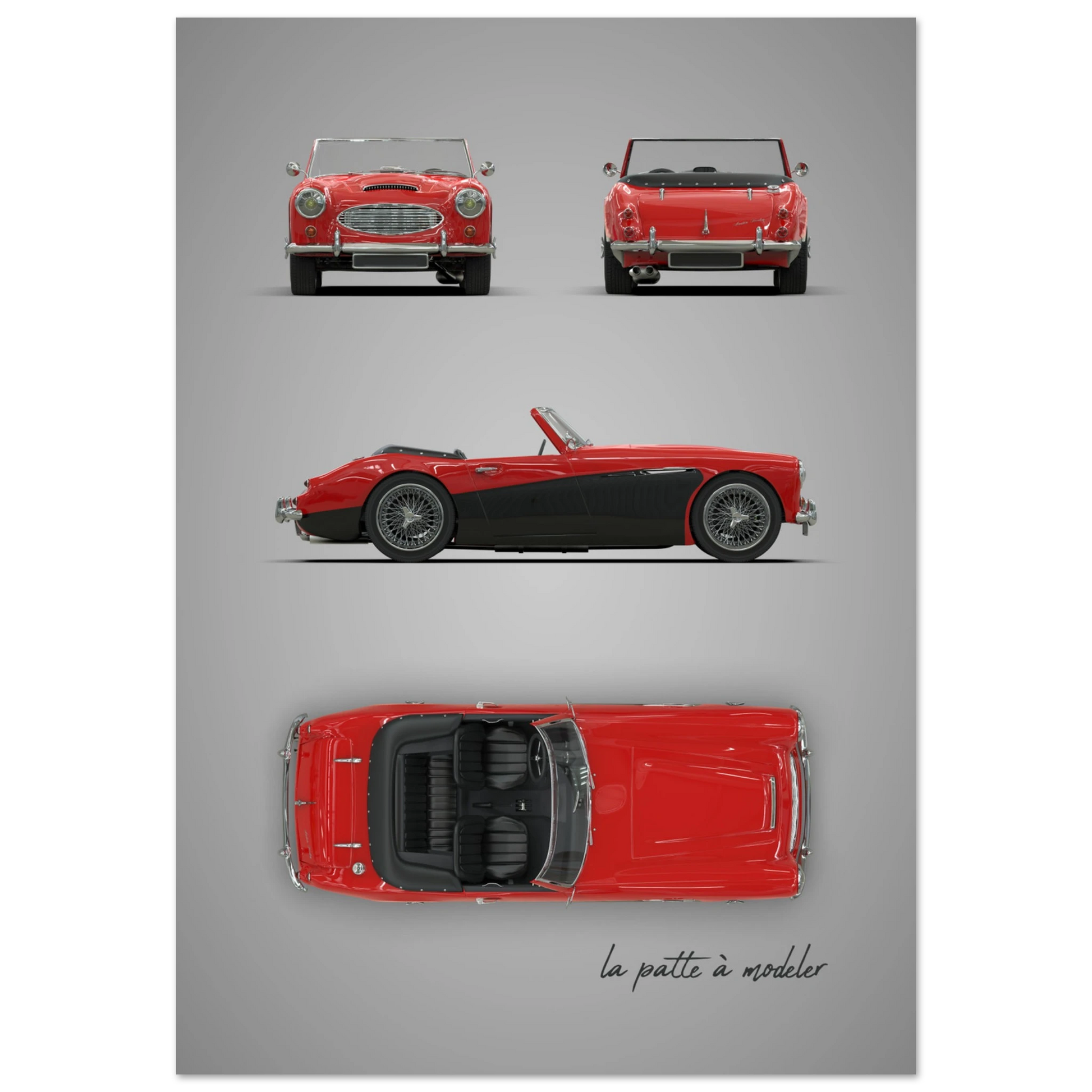 art, poster, aluminium print, wall art, automotive, gift, blueprint, car enthusiast, vintage car, classic car, motorcycle, race car, rally car, home decor
