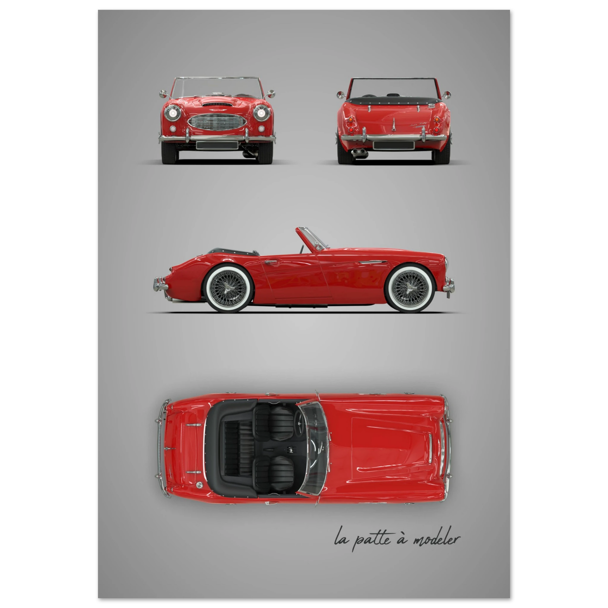 art, poster, aluminium print, wall art, automotive, gift, blueprint, car enthusiast, vintage car, classic car, motorcycle, race car, rally car, home decor