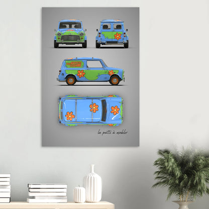 art, poster, aluminium print, wall art, automotive, gift, blueprint, car enthusiast, vintage car, classic car, motorcycle, race car, rally car, home decor