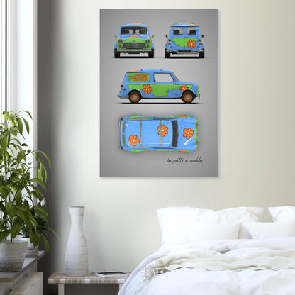 art, poster, aluminium print, wall art, automotive, gift, blueprint, car enthusiast, vintage car, classic car, motorcycle, race car, rally car, home decor