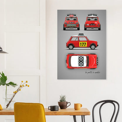 art, poster, aluminium print, wall art, automotive, gift, blueprint, car enthusiast, vintage car, classic car, motorcycle, race car, rally car, home decor