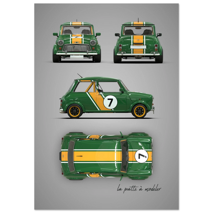 art, poster, aluminium print, wall art, automotive, gift, blueprint, car enthusiast, vintage car, classic car, motorcycle, race car, rally car, home decor