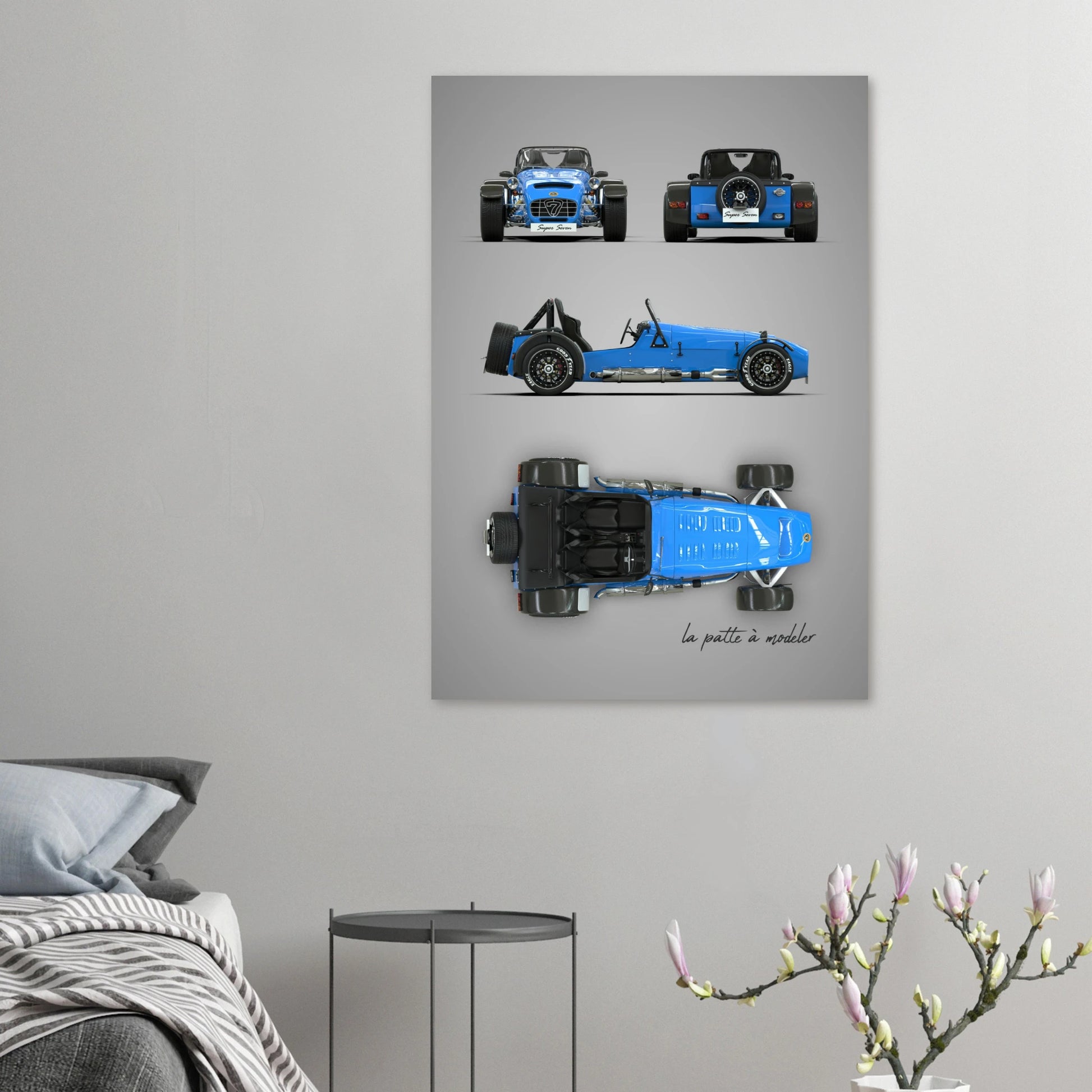 art, poster, aluminium print, wall art, automotive, gift, blueprint, car enthusiast, vintage car, classic car, motorcycle, race car, rally car, home decor
