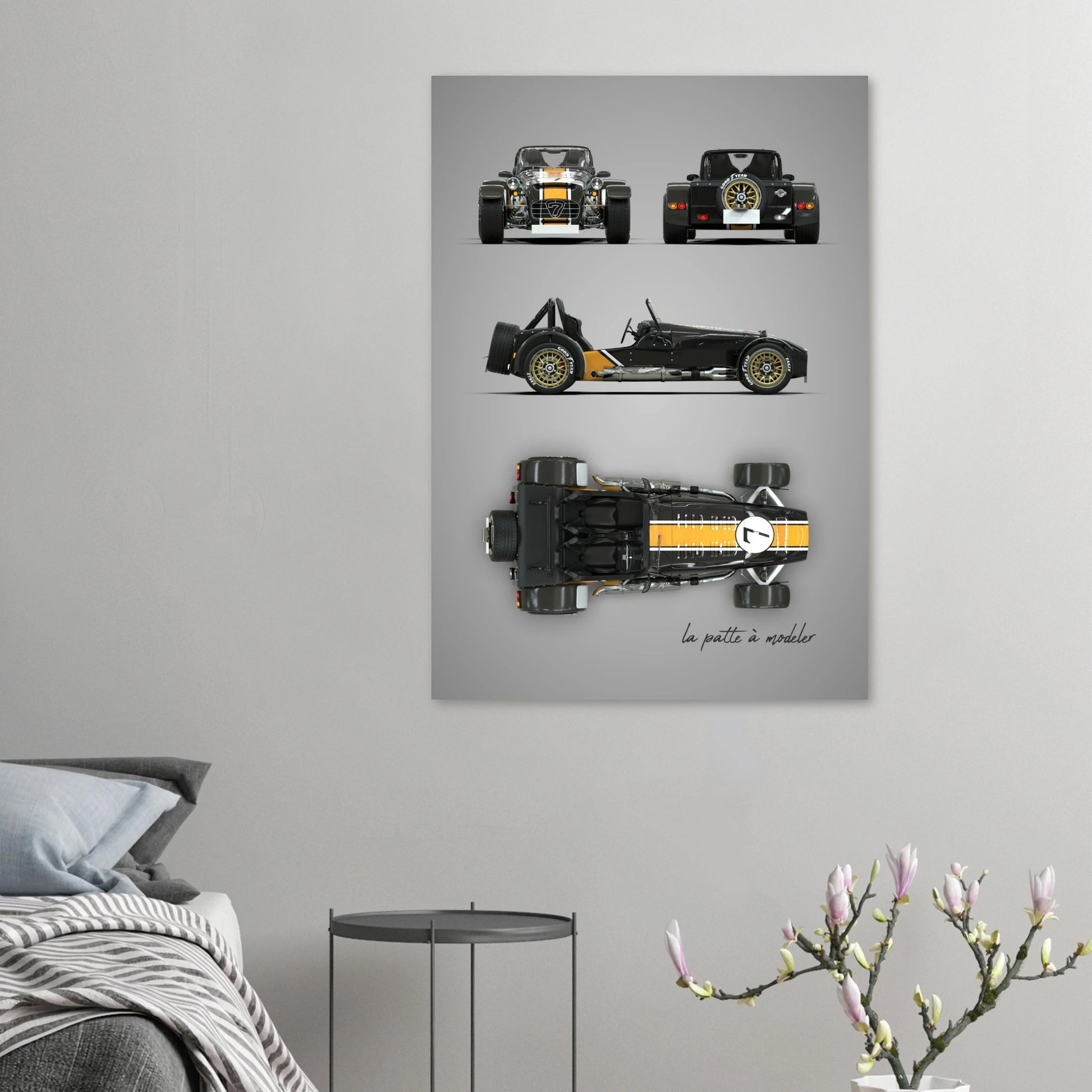 art, poster, aluminium print, wall art, automotive, gift, blueprint, car enthusiast, vintage car, classic car, motorcycle, race car, rally car, home decor