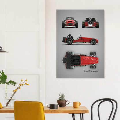 art, poster, aluminium print, wall art, automotive, gift, blueprint, car enthusiast, vintage car, classic car, motorcycle, race car, rally car, home decor