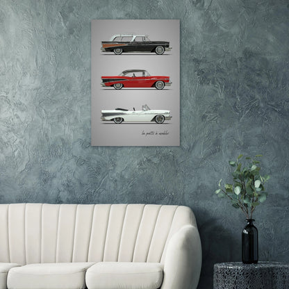 art, poster, aluminium print, wall art, automotive, gift, blueprint, car enthusiast, vintage car, classic car, motorcycle, race car, rally car, home decor