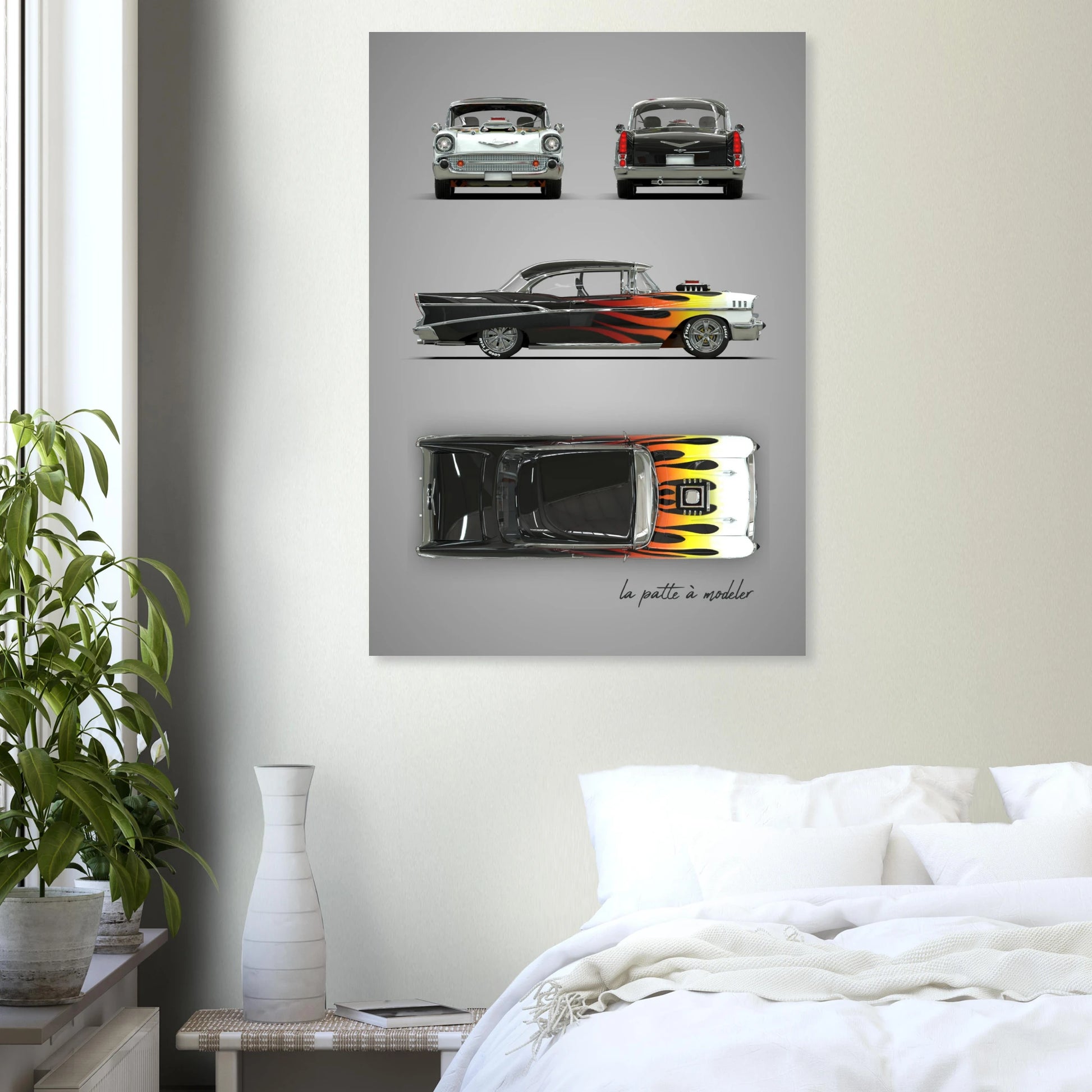 art, poster, aluminium print, wall art, automotive, gift, blueprint, car enthusiast, vintage car, classic car, motorcycle, race car, rally car, home decor
