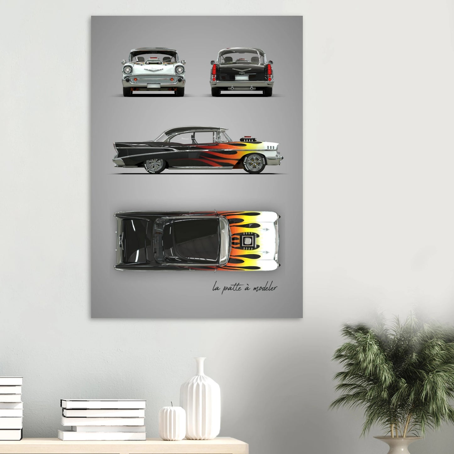 art, poster, aluminium print, wall art, automotive, gift, blueprint, car enthusiast, vintage car, classic car, motorcycle, race car, rally car, home decor