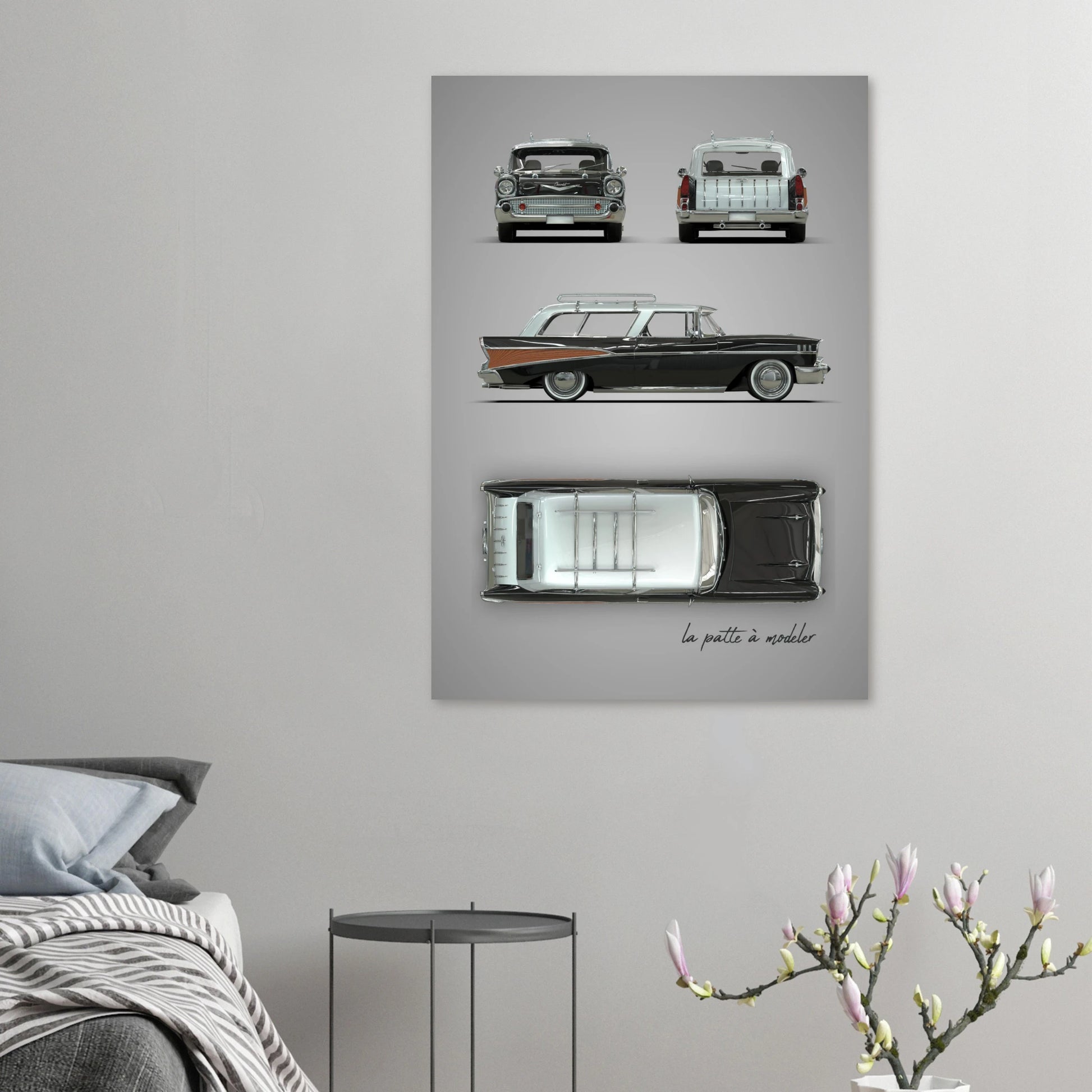 art, poster, aluminium print, wall art, automotive, gift, blueprint, car enthusiast, vintage car, classic car, motorcycle, race car, rally car, home decor
