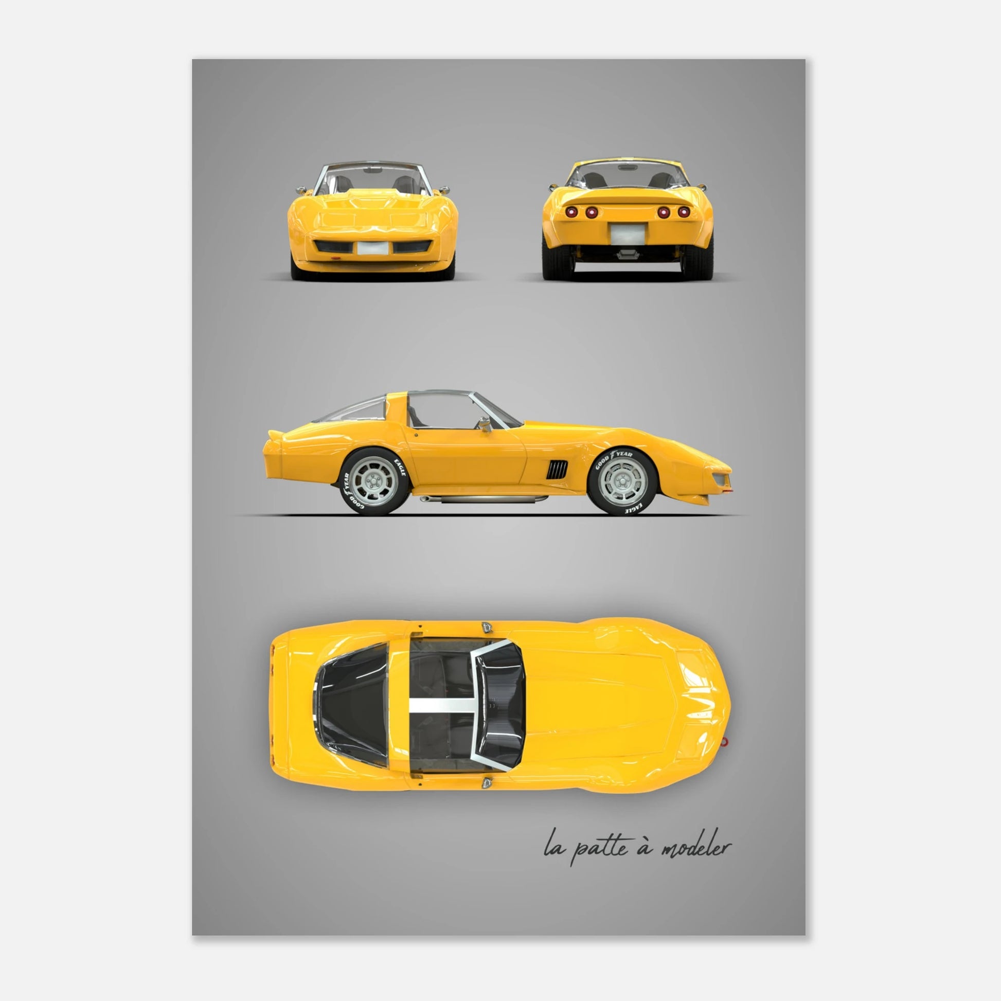 art, poster, aluminium print, wall art, automotive, gift, blueprint, car enthusiast, vintage car, classic car, motorcycle, race car, rally car, home decor